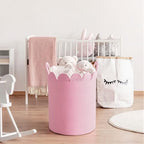 LemonRoad Round Woven Basket Pink - Image 6