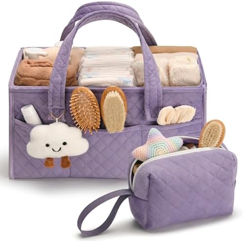 PeraBella Baby Diaper Caddy Organizer, Baby Basket Shower Gift, Portable by PeraBella