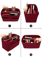LEXSION Felt Purse Organizer Insert, Tote Bag Shaper Dividers - Image 4