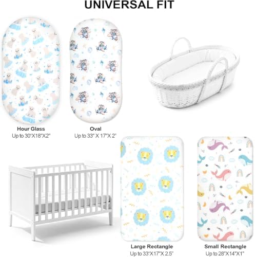 Baby Bassinet Sheets for Baby Boy Girls, Baby Delight, Angelbliss - Image 4