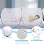 78*41*31 Inch Extra Large Pop Up Mosquito Net, Portable Foldable Mesh Tent - Image 3