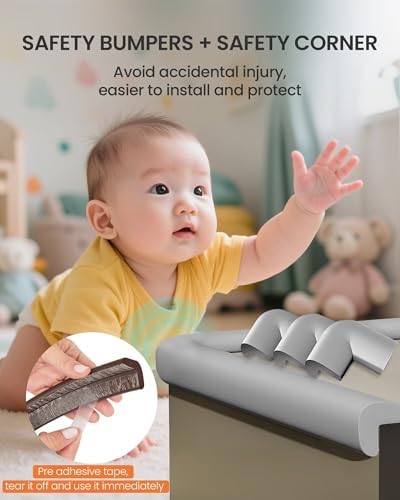 Baby Corner Protector Guards, 16.4FT 0.47'' Thick, Peel and Stick - Image 5