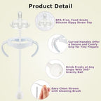 Straw Cup Conversion Kit for Philips Avent Natural Baby Bottles, Weighted Straw - Image 3