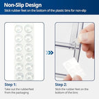 Baby Bottle Organizer Stackable, Acrylic Storage Drawers 5 pack - Image 6
