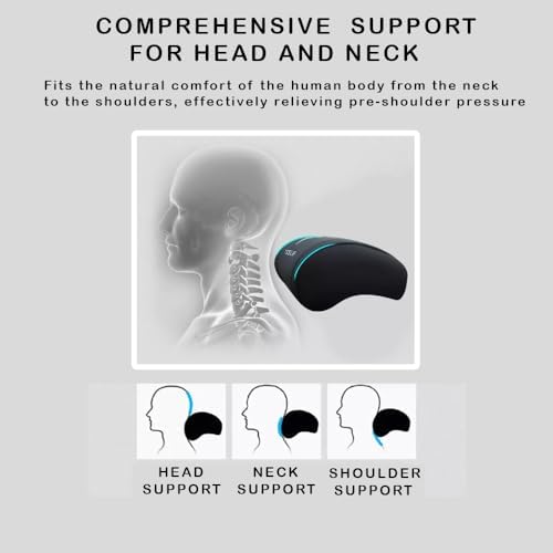 Car Headrest Neck Pillow Support Memory Foam Ergonomic Design Accessory - Image 3