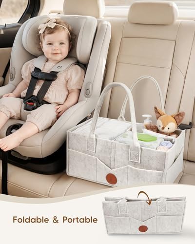 Maliton Felt Diaper Caddy Organizer - Image 5