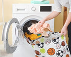 Kids Laundry Basket, Basketball Laundry Hamper Collapsible Baby Storage Baskets - Image 3