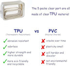 Remobia Hicol TSA Approved 5-Piece Diaper Bag Organizer Pouch Set Clear - Image 3