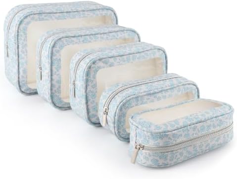 YOPCDJ 5PCS Diaper Bag Organizer Pouch Set, TSA Approved Toiletry Bag, Purse by YOPCDJ