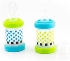 Sassy Baby Food Nurser – 4+ Months Set of 2- 4oz 100% Silicone Nipple and Spoon - Image 2