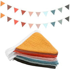 Oudain 2 Pcs Pennant Banner Flags Nursery Garland Triangle, Mixed Color by Oudain