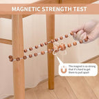 KLOGTSIND Magnetic Curtain Tiebacks, 4 Pack Wood Bead Curtain Holdbacks - Image 6