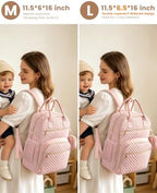 Pritent Diaper Bag Backpack, Baby Bag Backpack Baby Essentials - Image 2