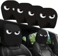 2PCS Funny Cartoon Car Headrest Covers, Cute Funny Cartoon Eyes Car Seat Head by SSFUN