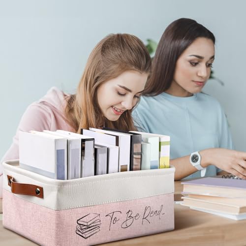Marsui 1 Pcs TBR Basket Book Storage Bin Bookish Gifts - Image 5
