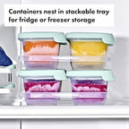 OXO Tot Silicone Baby Blocks Food Storage Containers - Image 6