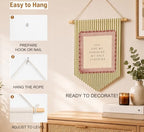 KDHTY Pink and Green You Are My Sunshine Canvas Hanging Pennant Flag Banner - Image 6