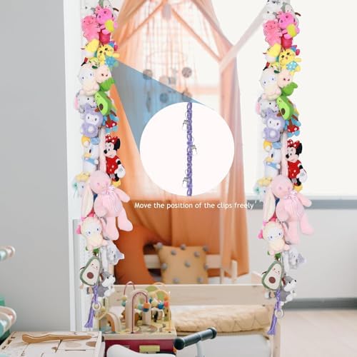 2PCS Stuffed Animals Storage Chain Organizers 80" Cotton Hanging Storage Chain - Image 7