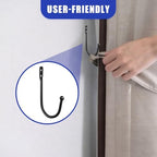 12PCS Curtain Tie Back Hooks, Metal Curtain Holdbacks Side Tiebacks Wall Mounted - Image 6