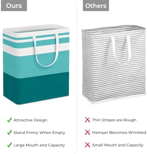 HomeHacks 2 Pack Large Laundry Baskets, Laundry Hampers Bags - Image 3