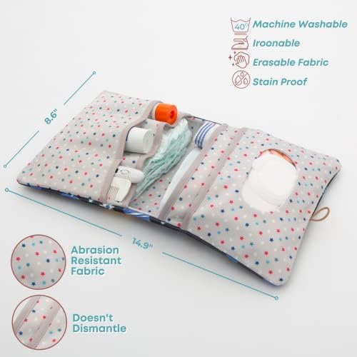 HAMUR Baby Diaper Bag Organizer – Compact & Foldable Stroller Pouch - Image 2