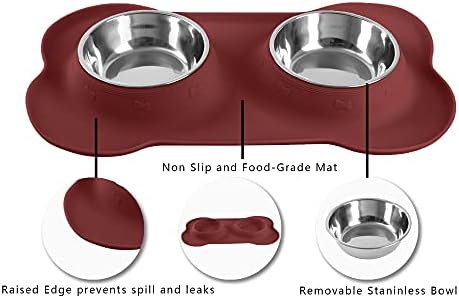 Hubulk Pet Dog Bowls 2 Stainless Steel Dog Bowl - Image 3