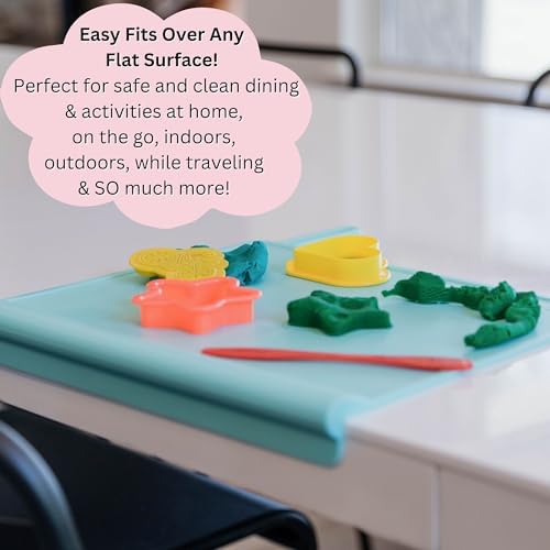The Table Tyke Silicone Suction Placemat | Teething Edge Bumper/Spill Stopper | - Image 5