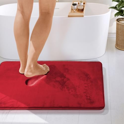Clara Clark Bathroom Rugs, Velvet Memory Foam Bath Mat, Non-Slip Bath Rugs - Image 4