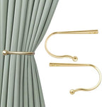 Mini Ball Curtain Holdbacks 2 Pack, Solid Zinc Alloy Wall Mounted Curtain - Image 2