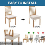 Smiry Waterproof Seat Covers for Dining Room Chairs - Image 5