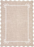 GarveeHome Scalloped Bow Rug 9x12 Washable Camel Rug - Image 5