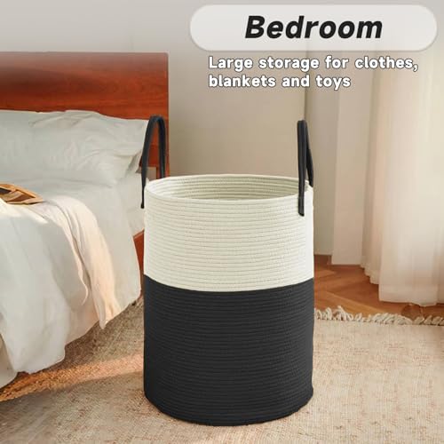 JMvicyroam 60L Cotton Rope Laundry Basket Hamper - Image 4