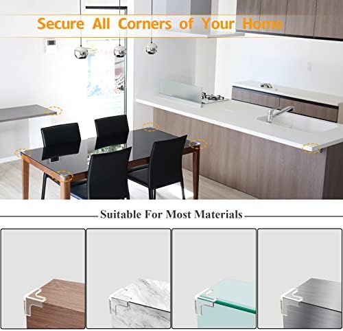12 Pack Corner Protector, Baby Safety Corner Bumpers Covers, Furniture & Sharp - Image 5