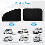 Ovege Blackout Car Window Curtains 4pcs Magnetic Privacy - Image 6