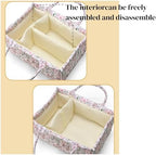 Diaper Caddy Organizer, Cute Floral Nursery Storage Basket, Soft Portable - Image 5