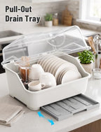 Tomorotec Plastic Dish Drying Rack & Drain Board - Image 2