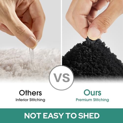 HOMEIDEAS Bathroom Rugs Sets 2 Piece, Super Soft and Absorbent Non Slip - Image 6