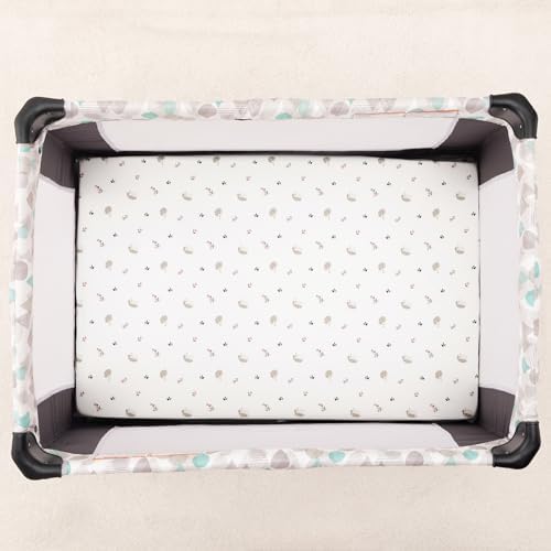 PHF 3 Pack Soft Mini Crib Sheets, Floral & Animal Pack N Play Sheets - Image 5