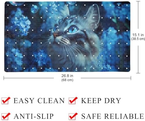Shower Mat Bathtub Mat, 26.8x15.1 inch, Non-Slip Bath Mat - Image 4