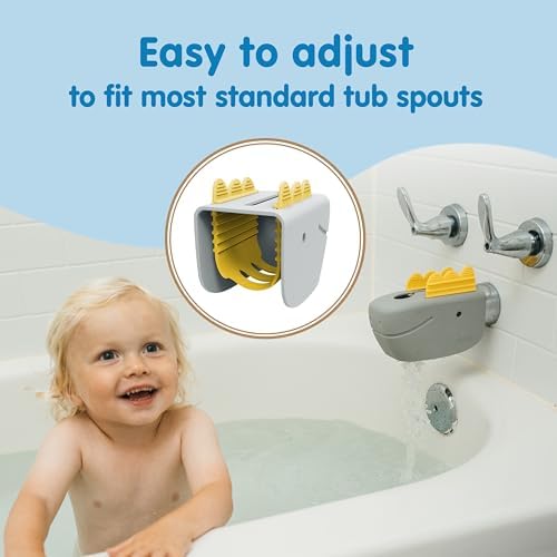 Dr. Brown’s CleanUp Dino-Soft Baby Bath Spout Cover, Soft and Safe on Tub Faucet - Image 3