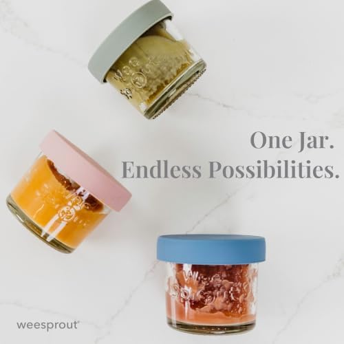 WeeSprout Glass Baby Food Storage Jars - Image 5
