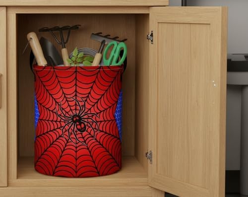 Collapsible Round Storage Basket, Soft-Sided Organizer - Image 2
