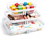 Clear Hard Shell Zipper Case, Diaper Bag Organizer Pouches, TSA Approved Travel by CEOJPA