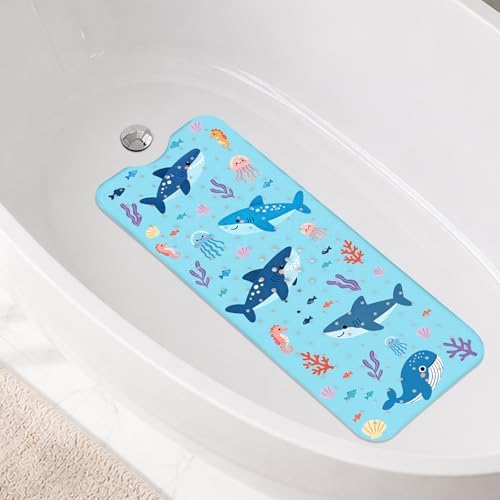 Shark Bath Mat for Tub Non Slip, Kids Bath Mat for Baby - Image 4