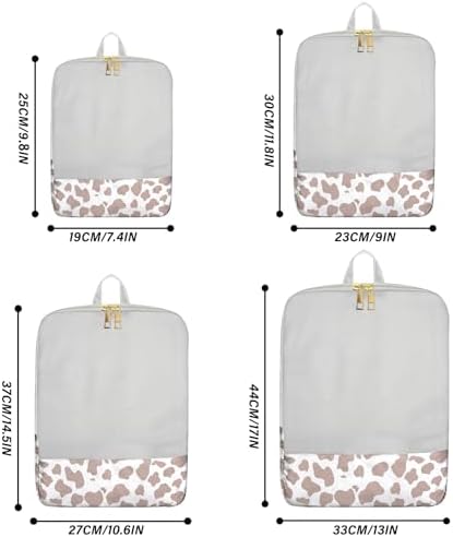 4 Set Packing Cubes Travel Luggage Organizers Compression cubes - Image 2
