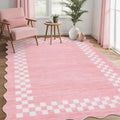 GarveeHome Washable Rug 5x7 for Living Room Large Bedroom Scalloped Rug by GarveeHome