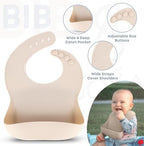 BPA-Free Non-Toxic Silicone Baby Feeding Set – Suction Plate, Bib & Cup – - Image 6