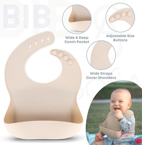 BPA-Free Non-Toxic Silicone Baby Feeding Set – Suction Plate, Bib & Cup – - Image 6