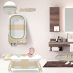 Collapsible Baby Bathtub for Newborn, Foldable Baby Bath Tub - Image 4