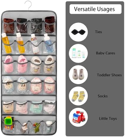 Dual-sided Baby Shoe Organizer Closet Hanging Toddler Shoes Storage - Image 2